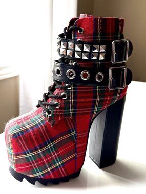 Charla Tedrick - Tartan Anarchy Boots